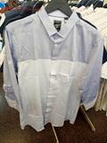 SELECTED/思莱德专柜代购商务休闲拼接色可挽袖男士衬衫415231001