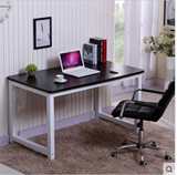 圆角钢木电脑桌台式简易书桌时尚简约办公桌会议桌双人写字桌家用
