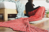 Melanie Campbell美人鱼尾巴毯子毛毯沙发毯针织现货新年生日礼物