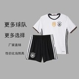 2016 德国意大利西班牙 比利时主场客场 儿童足球服套装 童装球衣