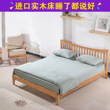 斯兰诺原装进口北欧日式实木床1.5米/1.8米双人床简约卧室家具