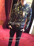 意大利米兰男装代购DG杜嘉班纳2016专柜新款柠檬树图案卫衣