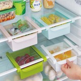 银燕* 厨房用品收纳架冰箱抽屉保鲜隔板层 多用抽动式塑料置物架
