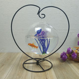 小型迷你小金鱼斗鱼造景生态小鱼缸创意办公桌面装饰玻璃摆件鱼缸
