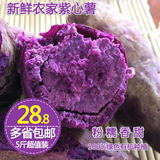 紫薯新鲜番薯地瓜生红薯农家特产紫地瓜纯天然有机山芋批发包邮