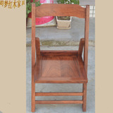 红木小折叠椅 刺猬紫檀靠背椅 中式实木儿童凳 钓鱼椅沙发板凳