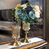 欧式玻璃花瓶创意插花装饰品客厅电视柜餐桌摆件家居软装样板房