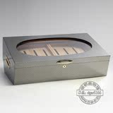 包邮 西班牙香柏木雪茄保湿柜 大号碳纤维雪加加湿柜 雪 茄展示箱
