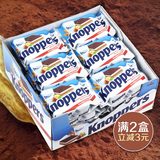 预售德国进口knoppers牛奶榛子巧克力威化饼干24包家庭礼盒装包邮