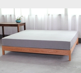 全实木床无靠背床架宜家简约橡木原木色1.5 1.8米双人床 橡木床