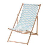 宜家代购IKEA 米辛索 实木沙滩椅 折叠椅 午睡躺椅