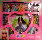 芭比娃娃甜甜屋大套装礼盒梦幻衣橱Barbie公主女孩玩具 外贸尾单