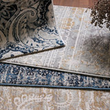 土耳其宫廷欧式波斯纹样玄关茶几地毯别墅样板房中式青花地毯地垫