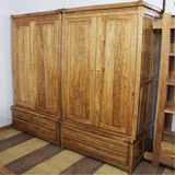 特价榆森阁环保韩式老榆木实木卧室家具翘头衣柜衣橱储物柜顶箱柜