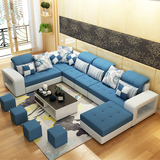 布艺沙发大小户型沙发可拆洗布沙发客厅转角沙发U型沙发组合