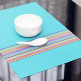 欧式田园PVC餐垫隔热垫 长方形餐桌垫西餐垫 网格餐垫餐垫桌垫杯