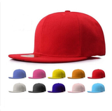 嘻哈帽全封口平板帽hiphop光身平沿帽子纯色街舞棒球帽板帽男女潮