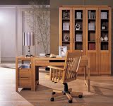 全实木现代简约办公桌书桌中式办工桌书房家具