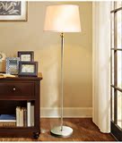 天麟瑞美式客厅欧式落地台灯卧室现代简约金色布艺灯立式床头台灯