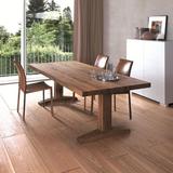 中式复古实木餐桌做旧工作桌办公桌会议长桌6人8人古典原木餐台