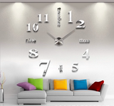 创意超大diy数字挂钟表个性欧式客厅装饰壁挂的墙壁贴钟圆形时钟