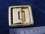 古董美国老物件海军公发USMC纯黄铜内腰带皮带扣收藏品