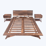北美黑胡桃木床全实木床北欧宜家橡木床双人床高档现代纯实木婚床