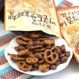 包邮*韩国进口零食 焦糖扁桃仁+椒盐饼干210g 蜂蜜黄油巴旦木杏仁