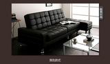 日式简约多功能皮艺沙发 带收纳小户型沙发床 折叠沙发床包邮