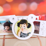 12寸大韩水晶摆台制作 宝宝婚纱照片烤瓷水晶木版画定制儿童相框