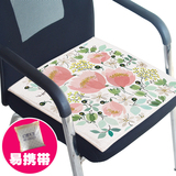 花鸟学生坐垫椅垫棉麻坐垫椅子板凳垫防滑椅子垫餐椅垫办公室坐垫
