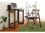 美式折叠电脑桌椅组合简易置物搁物桌椅宜家便携式小茶几儿童书桌