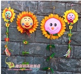 幼儿园教室环境布置装饰品 室内外走廊吊饰 笑脸向日葵太阳花挂饰