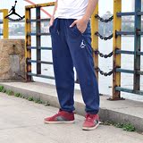 air Jordan乔丹运动长裤男春秋季薄款纯棉宽松篮球健身裤收口卫裤