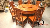 明清古典红木家具实木家具餐桌椅圆台圆桌100%非洲花梨木厂家直销