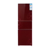 容声冰箱BCD-202MB红色钢化三门节能冰箱.一级节能玻璃面板正品
