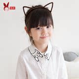 【晓希】2016新款童装秋装儿童女童韩版可爱中长款长袖衬衫衬衣