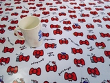 pvc防水桌布kitty凯蒂猫蝴蝶结卡通防油台布宿舍桌布儿童餐桌布