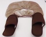 欧珀莱专柜最新赠品新春旅行三件套装眼罩U型枕拖鞋居家旅游必备
