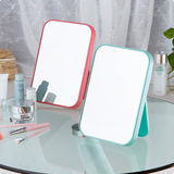 高清化妆镜子 简约长方形桌面镜 台式梳妆镜子折叠便携化妆镜批发