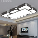 1.2米LED吸顶灯长方形灯具 现代简约客厅灯调光卧室灯铁艺小客厅