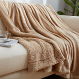 加厚双层珊瑚绒毯 金貂绒毛毯子法莱绒盖毯秋冬季羊羔绒保暖床单