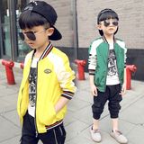 韩国2016男童潮牌童装棒球服外套春装新款特价儿童中小童夹克上衣