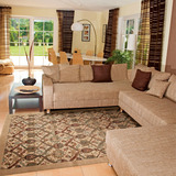 特价促销欧式田园花叶家用客厅茶几卧室床尾腈纶雪尼尔长方形地毯
