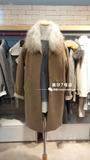 【韩国直发】韩国2线高端品牌专柜代购 时尚女士毛领毛呢大衣外套