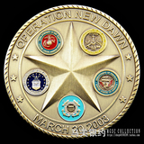 美国五大军种盾徽.伊拉克战争铜章 1盎司 全配 纯铜