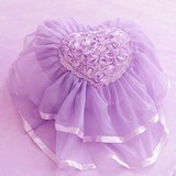 韩式蕾丝紫色珊瑚绒床品公主心形抱枕方形靠枕圆形糖果腰枕纯棉