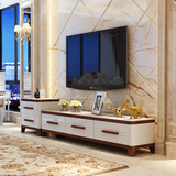 创意钢化玻璃电视柜简约现代烤漆小户型客厅实木脚电视机柜包邮