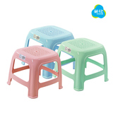 茶花塑料凳藤面小方凳子 防滑耐用儿童凳小矮凳换鞋凳 钓鱼凳子