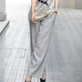 伶俐柠檬40053原创设计民族风唐装裤子棉麻中国风复古女装文艺范